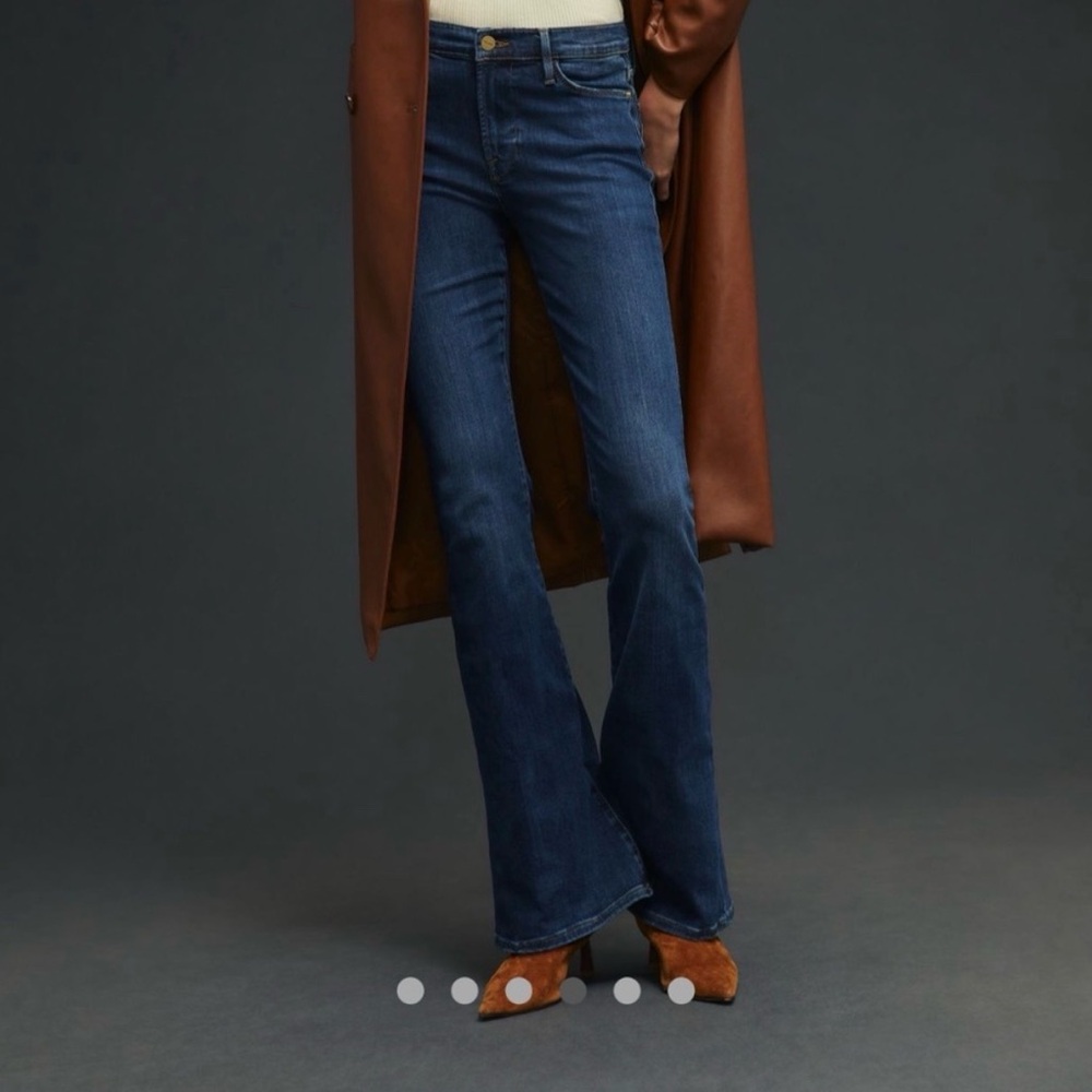 Frame Denim Medium Blue Flare Jeans - Picture 3 of 11